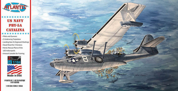 1/104 PBY-5A US Navy Catalina Seaplane US Navy Plastic Model