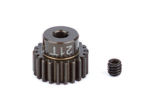 FT Aluminum Pinion Gear, 21T 48P, 1/8" shaft