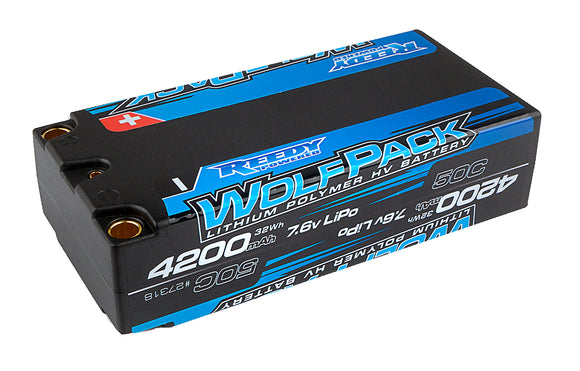 Wolfpack HV-LiPo 4200mAh 50C 7.6V, Shorty