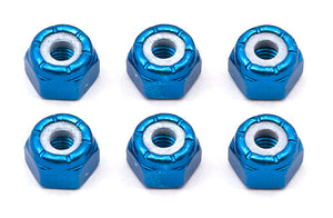 8-32 Blue Aluminum Locknut (6)