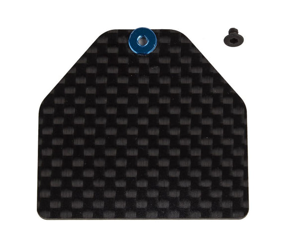 RC10B7 FT Carbon Fiber Servo Weight Plate, 4g