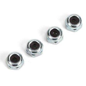 4-40 Nylon Insert Lock Nuts, Zinc Plated 4/pkg