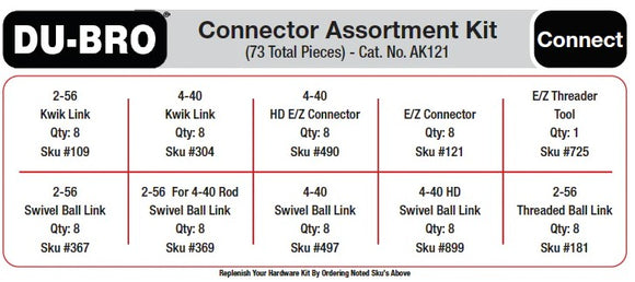 Connector Assortment Kit, 73pcs