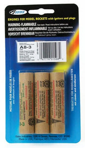 A8-3 Model Rocket Engines (3pk)