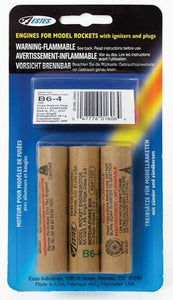 B6-4 Model Rocket Engines (3pk)