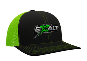 Exalt Snapback Hat, Flo Green / Black