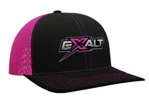 Exalt Shapback Hat, Flo Pink / Black