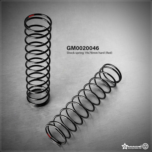 Shock Spring 19x78mm Hard Red