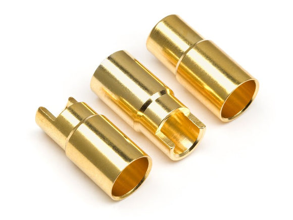 Female Gold Connectors (6.0mm Dia) (3pcs)