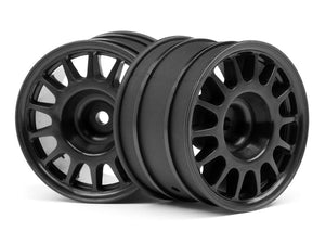 WR8 Rally Off-Road Wheel Black (48X33mm/2pcs)