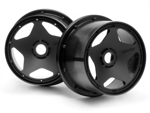 Super Star Wheel Black (120X75mm/2pcs) - Baja 5B