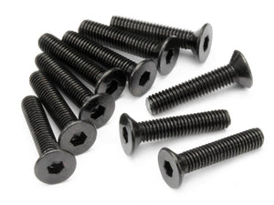 Flat Head Screw M3X15mm (Hex Socket/10pcs)