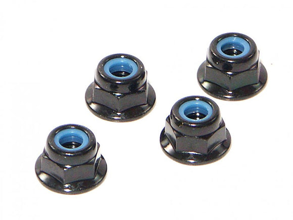 Flanged Lock Nut M4 (4pcs)