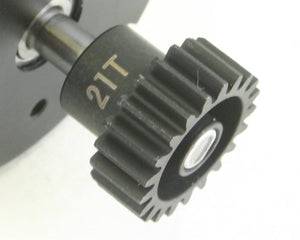 Steel Pinion Gear, 21 Tooth, 32 Pitch, 5mm Bore