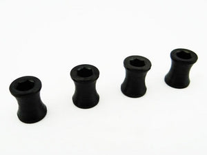 Black Steel M4 Wheel Barrel Nut Fastener