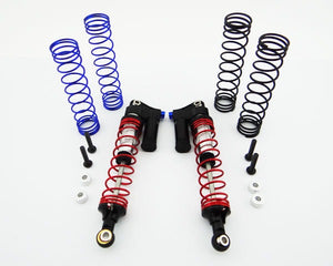 Aluminum Piggyback Shocks w/ Adj. Rebound, for SCX10