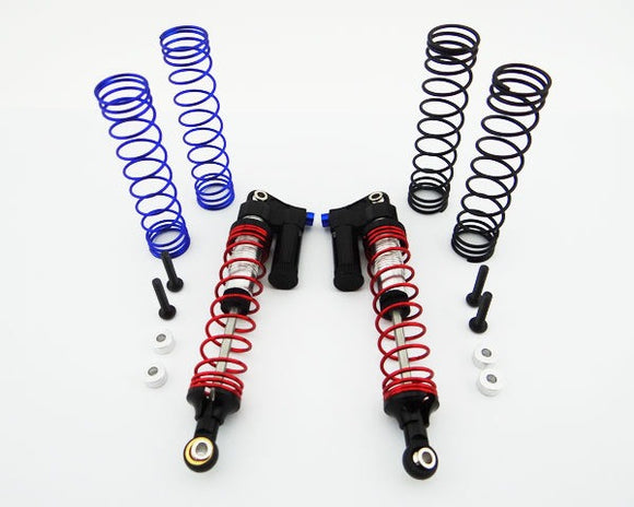 Aluminum Piggyback Shocks w/ Adj. Rebound, for SCX10