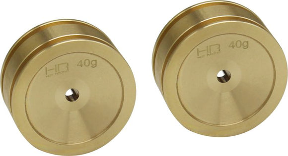 Brass Wheel, for Axial SCX 24 (2pcs)