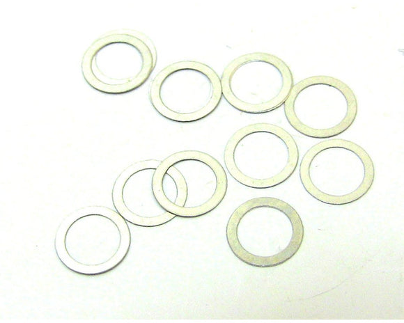 Steel Shims, 5x6.4x0.1mm, (10pcs)