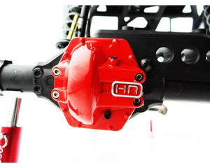 Metal Low Pro AR60 Diff Cover Red-Yeti Wraith AX10