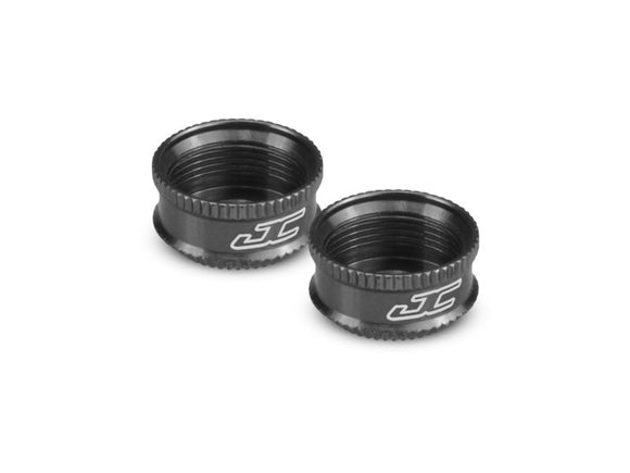 Fin, VSC3 Shock Bottom Cap, Black, for Associated 13mm