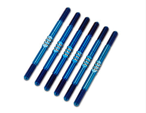 XRAY XB2 2024 3.5 x 55mm Fin Titanium Turnbuckle Set, 6pc