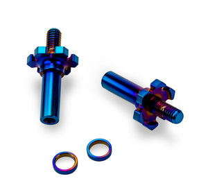 Adjustable RC10B7 | RC10B7D Titanium Front Axle, 2pc, Burn