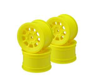 9 Shot 2.2" Rear Wheel, Yellow Fits B7, B6.4, B74.2, YZ2, YZ4