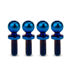 JCI, 5.5 x 8mm Revolved Titanium Ball-Stud, Burnt Blue