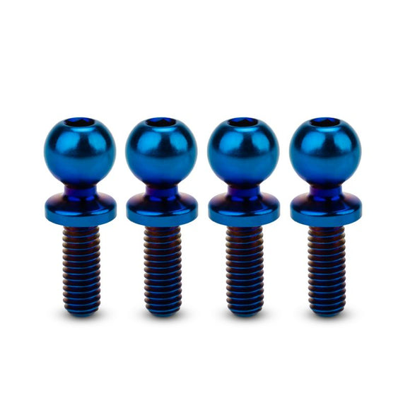 JCI, 5.5 x 8mm Revolved Titanium Ball-Stud, Burnt Blue