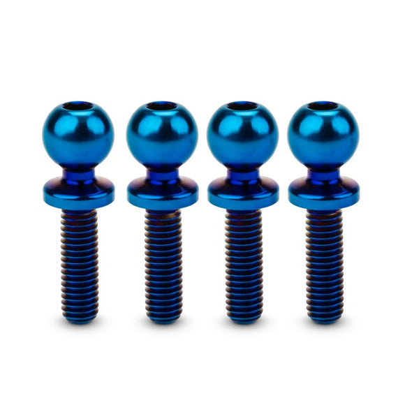 JCI, 5.5 x 10mm Revolved Titanium Ball-Stud, Burnt Blue