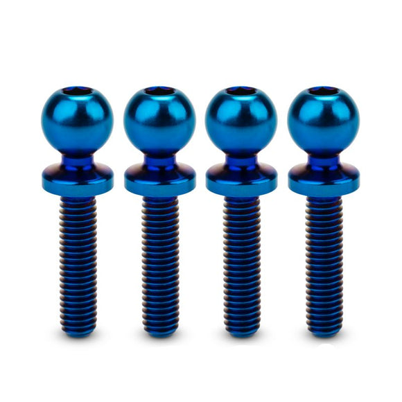 JCI, 5.5 x 12mm Revolved Titanium Ball-Stud, Burnt Blue