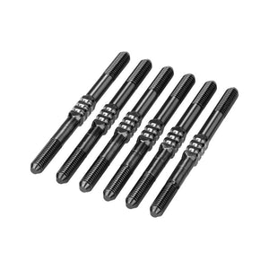 RC10B7 3.5x48mm Fin Titanium Turnbuckle, Stealth Black, 6pc