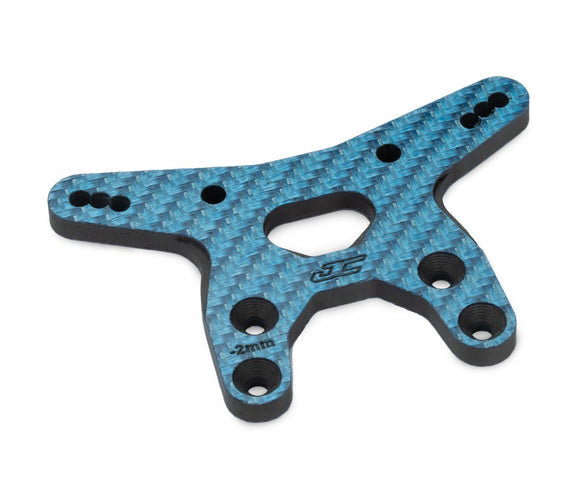 RC10B7 -2mm Carbon Fiber Front Shock Tower, Blue