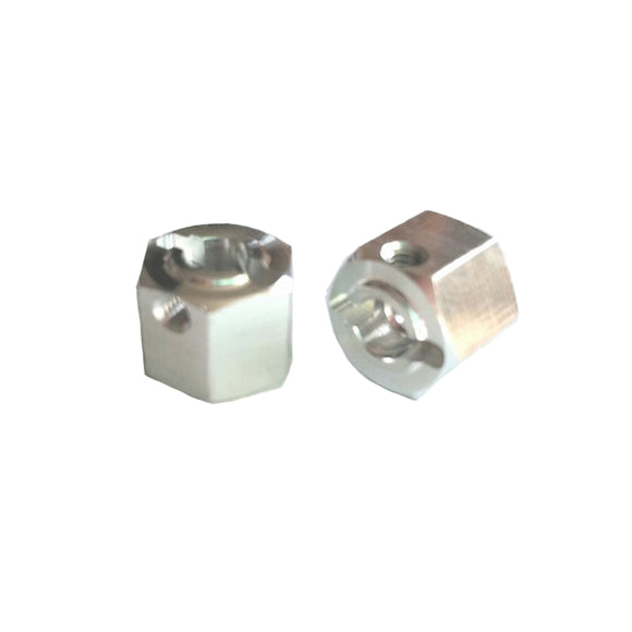 (2) 12mm x 6mm wide Aluminum Hexes with Hardware