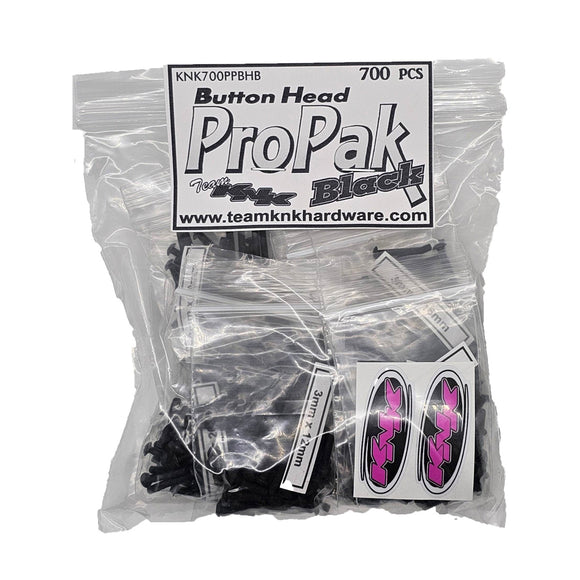 Button Head Pro Pak Black - 700 Piece Black Oxide Bulk Bag