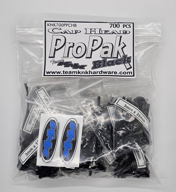 Cap Head Pro Pak Black - 700 Piece Black Oxide Bulk Bag