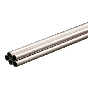 Round Aluminum Tube: 5/32" OD x 0.014" Wall x 36" Long