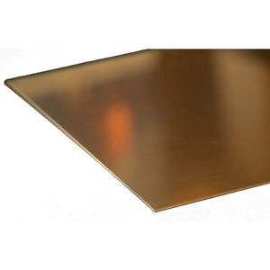 Brass Sheet: 0.016" Thick x 6" Wide x 12" Long