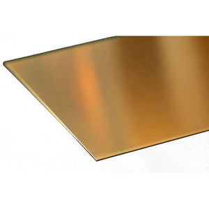 Brass Sheet: 0.025" Thick x 6" Wide x 12" Long