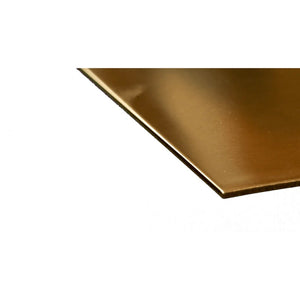 Brass Sheet: 0.064" Thick x 6" Wide x 12" Long