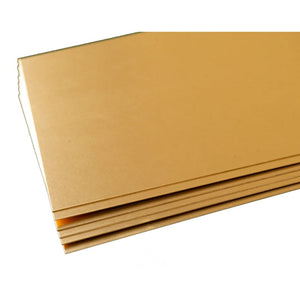 Brass Sheet: 0.016" Thick 4" Wide x 10" Long