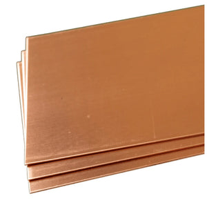 Copper Sheet: 0.025" Thick x 4" Wide x 10" Long