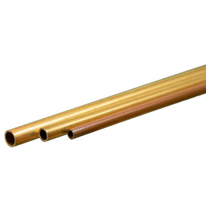 Bendable Brass Tube: (3/32", 1/8", 5/32") x 12" Long