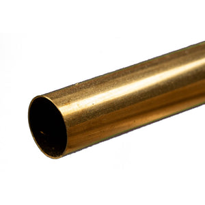 Round Brass Tube: 9/32" OD x 0.014" Wall x 12" Long