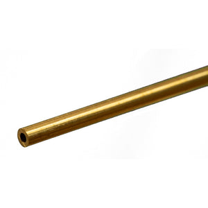 Round Brass Tube: 1/8" OD x 0.029" Wall x 12" Long