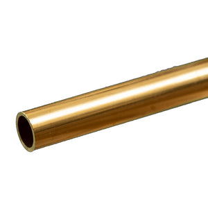 Round Brass Tube: 5/16" OD x 0.029" Wall x 12" Long