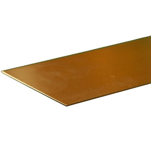 Brass Strip: 0.025" Thick x 2" Wide x 12" Long