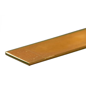 Brass Strip: 0.064" Thick x 1" Wide x 12" Long