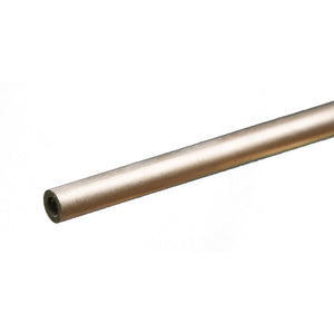 Round Aluminum Tube: 3/16" OD x 0.035" Wall x 12" Long